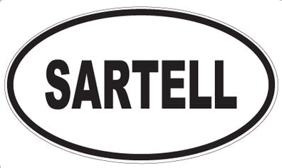 SARTELL - Oval Magnet