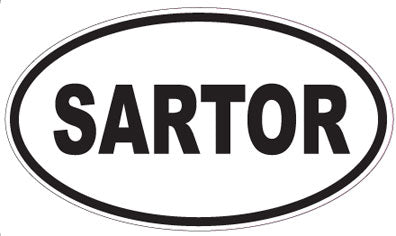 SARTOR - Oval Sticker