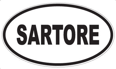 SARTORE - Oval Sticker