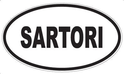 SARTORI - Oval Sticker