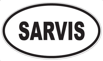SARVIS - Oval Sticker