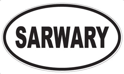 SARWARY - Oval Sticker