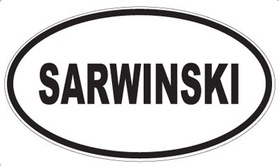 SARWINSKI - Oval Sticker