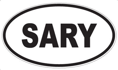 SARY - Oval Sticker
