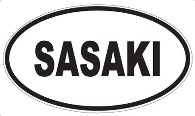 SASAKI - Oval Sticker