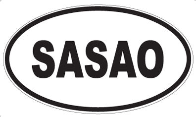 SASAO - Oval Sticker