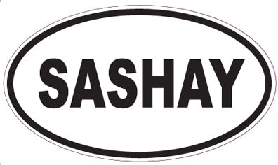 SASHAY - Oval Sticker