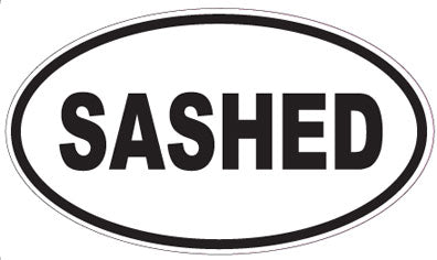 SASHED - Oval Sticker