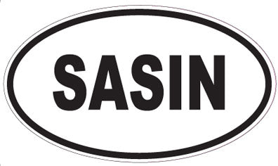 SASIN - Oval Sticker