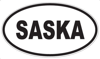 SASKA - Oval Sticker
