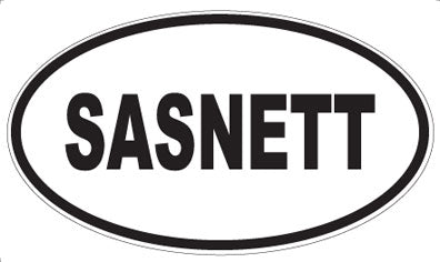 SASNETT - Oval Magnet