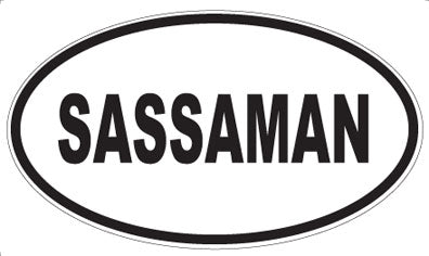 SASSAMAN - Oval Magnet