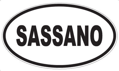 SASSANO - Oval Sticker