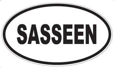 SASSEEN - Oval Magnet