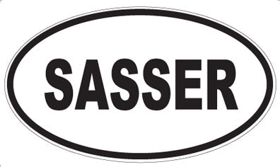 SASSER - Oval Sticker