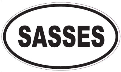 SASSES - Oval Sticker
