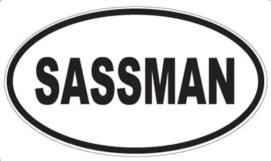 SASSMAN - Oval Sticker