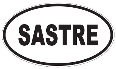 SASTRE - Oval Sticker