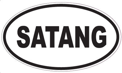 SATANG - Oval Sticker