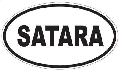 SATARA - Oval Sticker