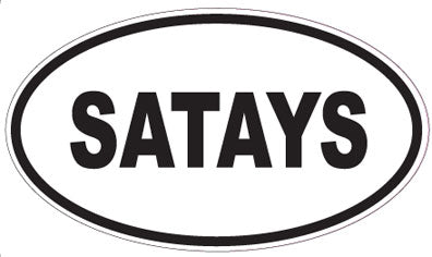 SATAYS - Oval Sticker