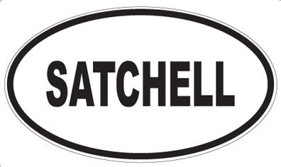 SATCHELL - Oval Sticker