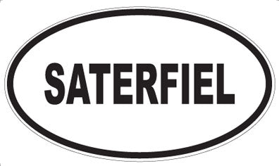 SATERFIEL - Oval Sticker