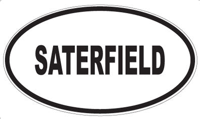 SATERFIELD - Oval Magnet
