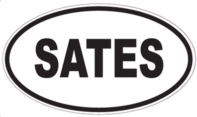 SATES - Oval Sticker