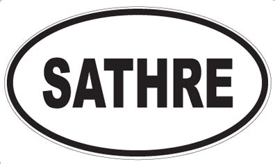 SATHRE - Oval Sticker