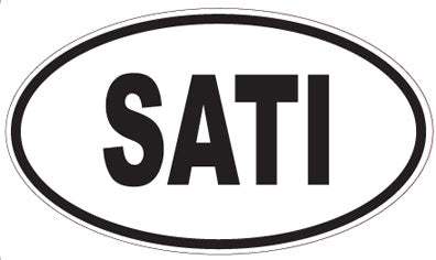 SATI - Oval Sticker