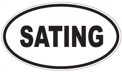 SATING - Oval Sticker