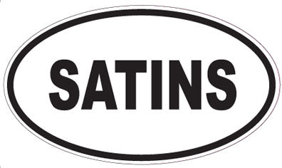 SATINS - Oval Sticker