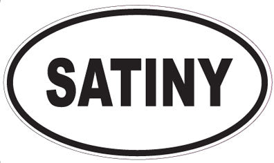 SATINY - Oval Sticker