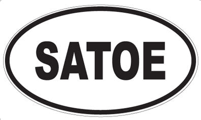 SATOE - Oval Sticker