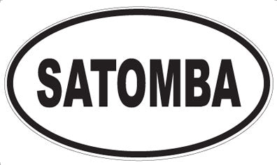 SATOMBA - Oval Sticker