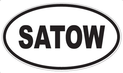 SATOW - Oval Magnet