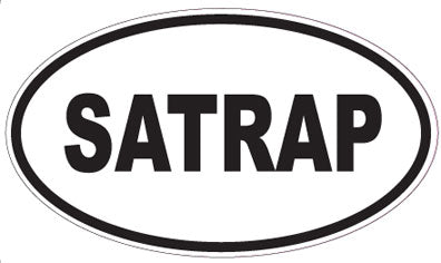 SATRAP - Oval Sticker