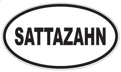 SATTAZAHN - Oval Magnet