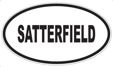 SATTERFIELD - Oval Magnet
