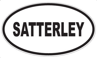 SATTERLEY - Oval Sticker