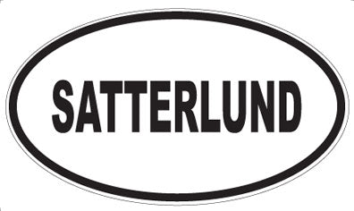 SATTERLUND - Oval Magnet