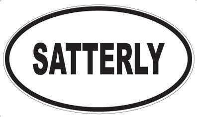 SATTERLY - Oval Sticker