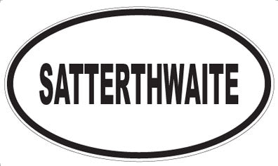 SATTERTHWAITE - Oval Magnet