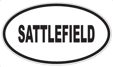 SATTLEFIELD - Oval Magnet