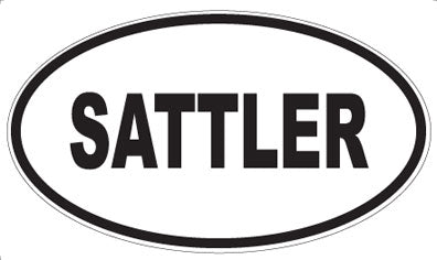 SATTLER - Oval Sticker