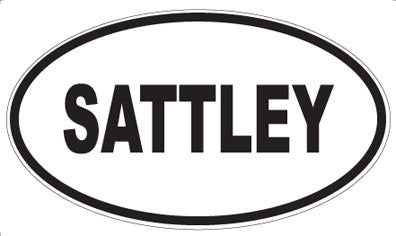 SATTLEY - Oval Sticker