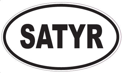 SATYR - Oval Sticker