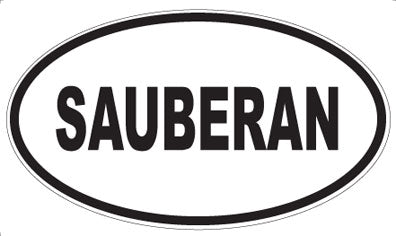 SAUBERAN - Oval Magnet