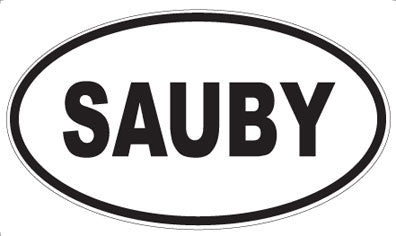 SAUBY - Oval Magnet